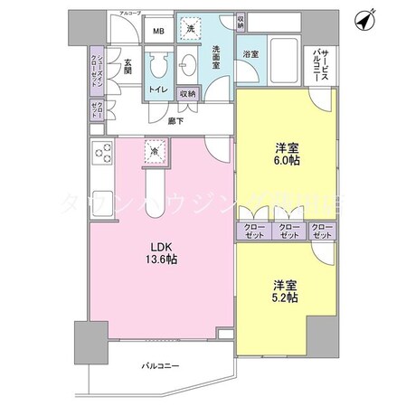 ＬａＳａｎｔｅ五反田の物件間取画像